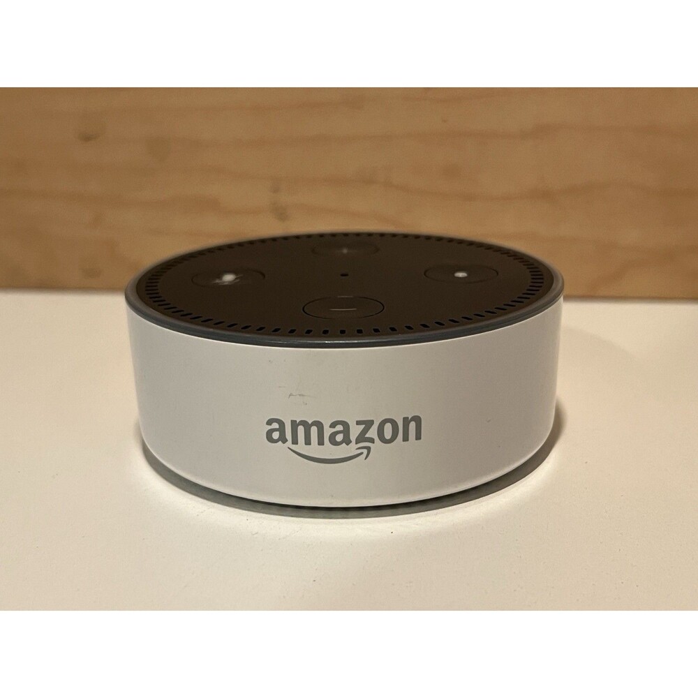 Amazon Echo Dot 2nd Gen (RS03QR) – Tested Working – No Adapter - White